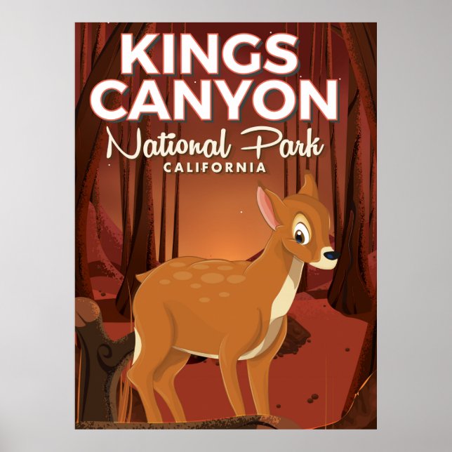 Affiches Parc national de Kings Canyon Californie (Devant)