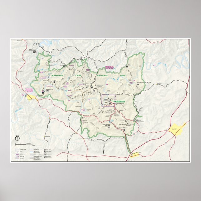 Affiches Parc national de Mammoth Cave (Devant)
