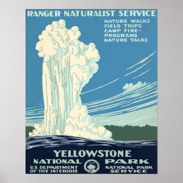 Affiches Parc national de Yellowstone (Devant)