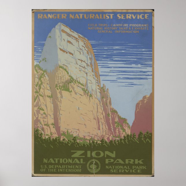 Affiches Parc national de Zion (Devant)