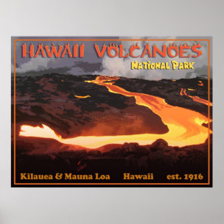 Affiches Parc national des volcans d'Hawaii