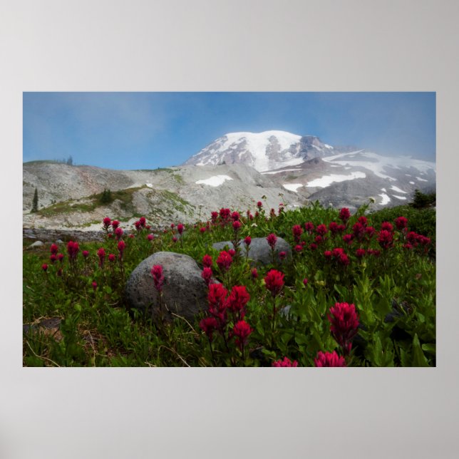 Affiches Parc national du mont Rainier, Mont Rainier 1 (Devant)