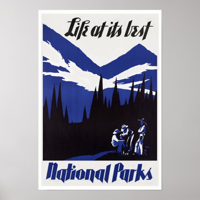 Affiches Parc national ~ Vintage voyage (Devant)