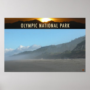 Affiches PARC NATUREL OLMPIQUE-Washington-Kalaloch-