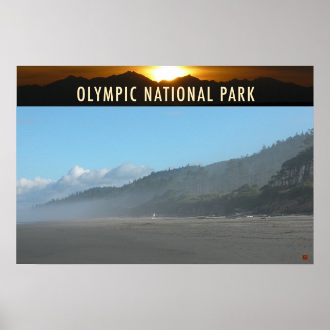 Affiches PARC NATUREL OLMPIQUE-Washington-Kalaloch- (Devant)