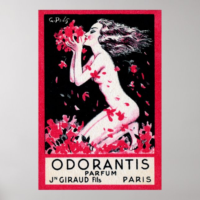 Affiches Parfum français Odorantis 1922 (Devant)