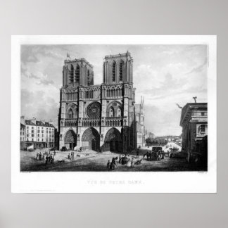 Affiches Paris c. 1835 - Notre-Dame