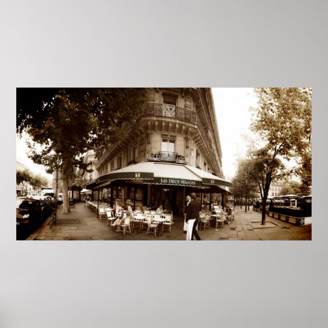 Affiches Paris Cafe Scene (I) - Panorama (Devant)