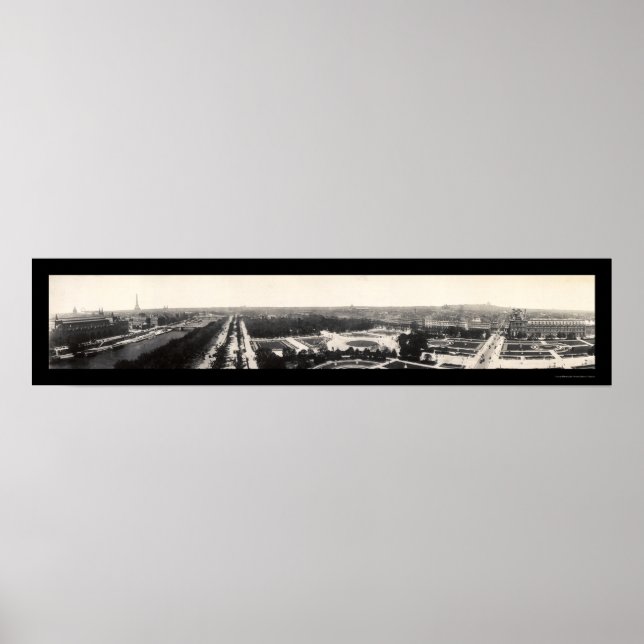 Affiches Paris Grand Panorama Photo 1909 (Devant)