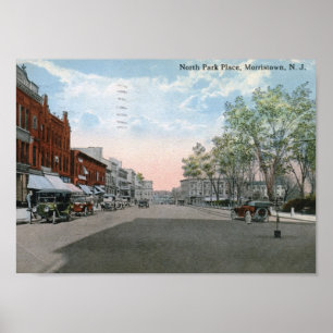 Affiches Park Place, Morristown NJ 1915 Vintage