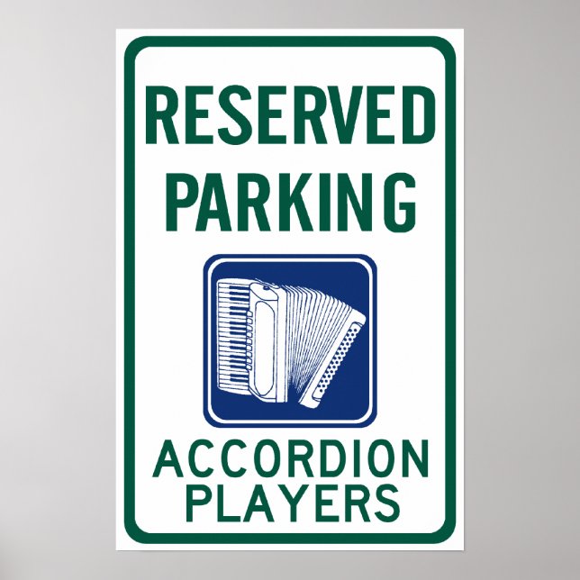 Affiches Parking Accordion Player (Devant)