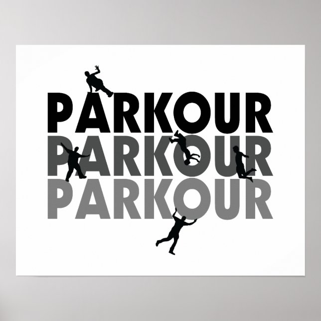 Affiches Parkour En Course Libre (Devant)