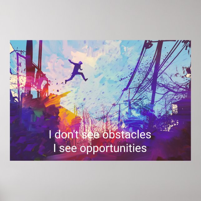 Affiches Parkour Urban Free Runling Freestyling Art Moderne (Devant)