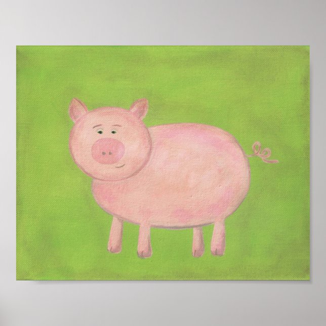 Affiches Parley Pig Nursery Art - PRINT (Devant)
