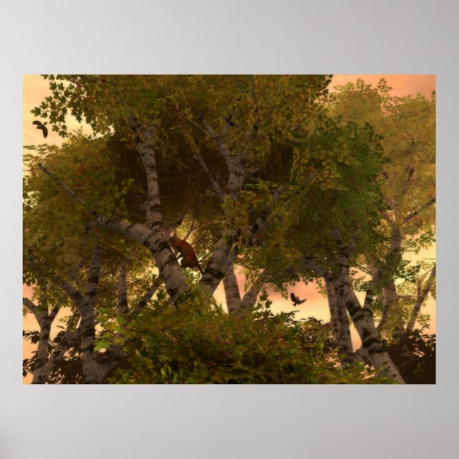 Affiches Parmi Les Arbres (Devant)