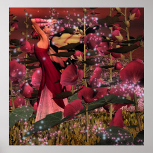 Affiches Parmi les roses trémière