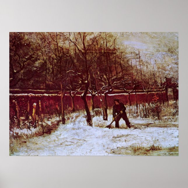 Affiches Parsonage Garden à Nuenen par Vincent van Gogh (Devant)