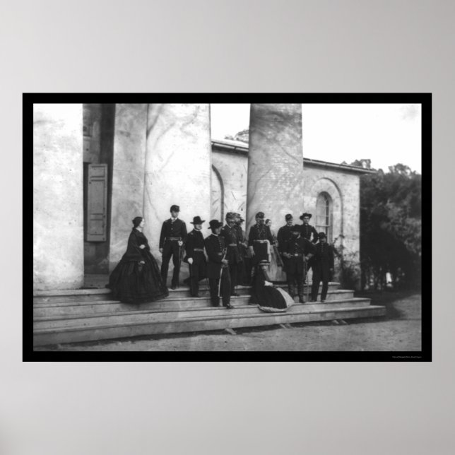 Affiches Participants aux funérailles de Robert E. Lee 1870 (Devant)