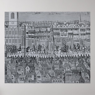 Affiches Partie de la procession du couronnement d'Edward V