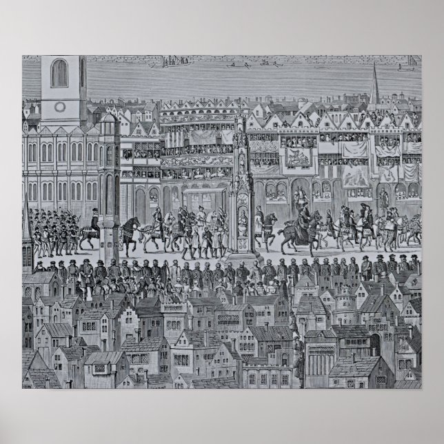 Affiches Partie de la procession du couronnement d'Edward V (Devant)