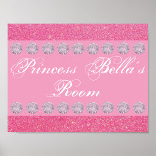 Affiches Parties scintillant rose Diamond Princess Room Per