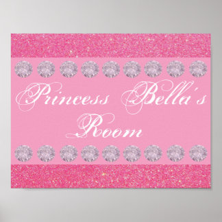 Affiches Parties scintillant rose Diamond Princess Room Per