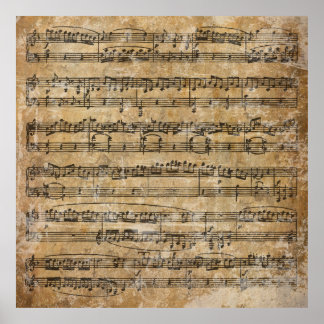 Affiches Partition vintage