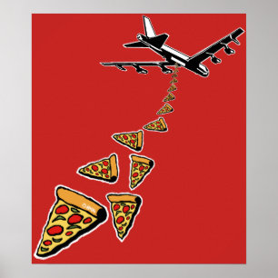 Affiches Pas de guerre plus de pizza