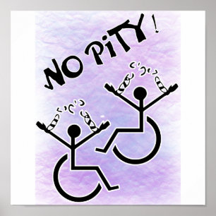 Affiches Pas De Pitié ! - t-shirt handicap