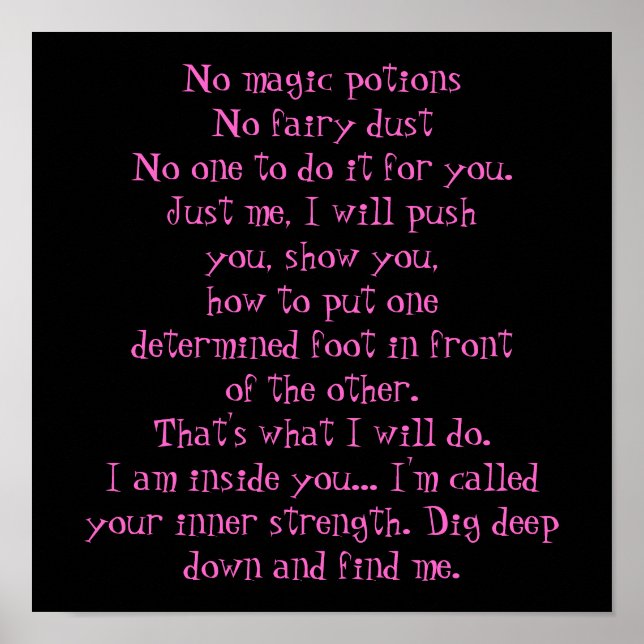 Affiches Pas de potions magiques (Devant)