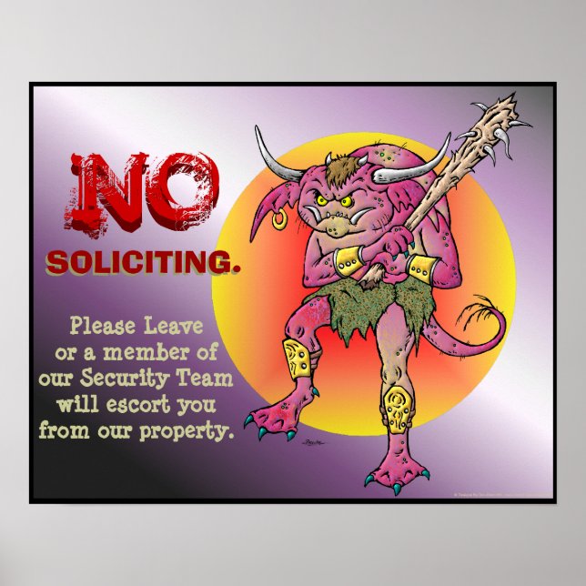 Affiches Pas de sollicitation (Devant)