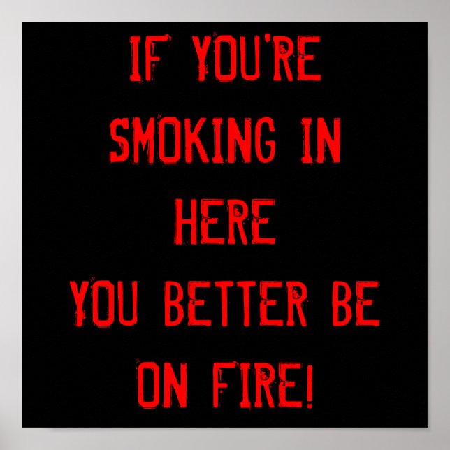 Affiches Pas de tabac (Devant)