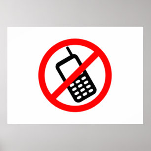 Affiches Pas de téléphones cellulaires