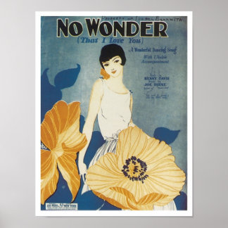 Affiches Pas Étonnant Que Je T'Aime Couverture Vintage Du S