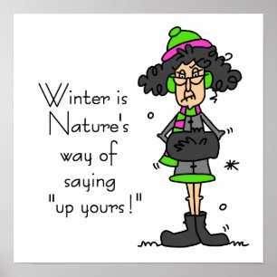 Affiches Pas un fan d'hiver