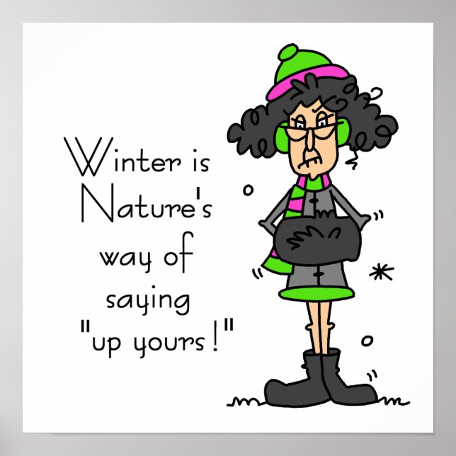 Affiches Pas un fan d'hiver (Devant)