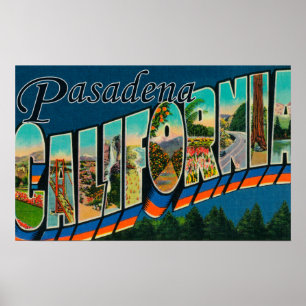 Affiches Pasadena, la Californie - grandes scènes de lettre