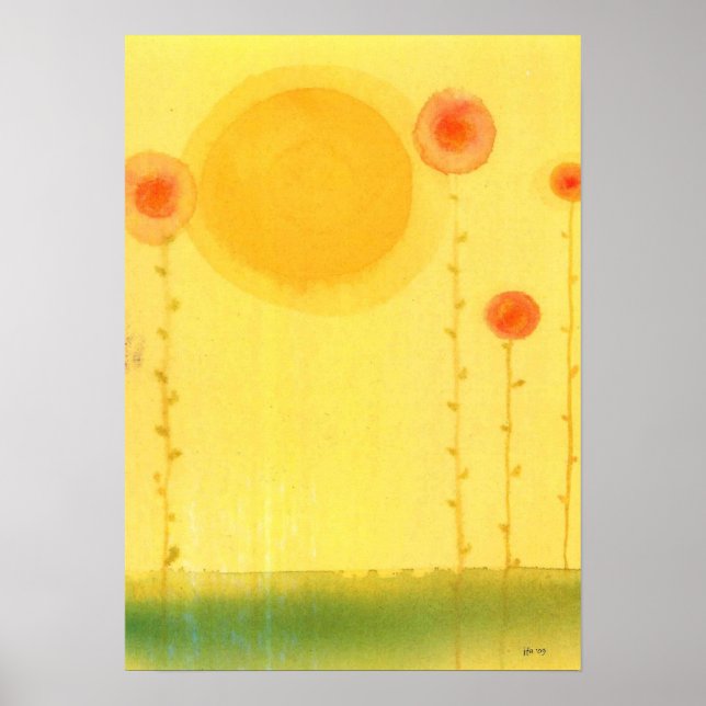 Affiches Pastels floraux (Devant)