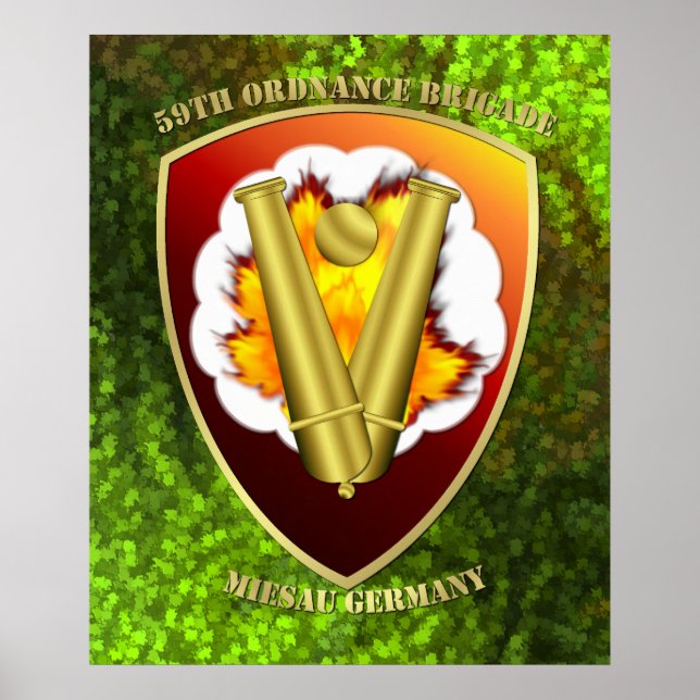 Affiches Patch de la 59e brigade d'artillerie (Devant)