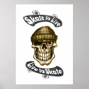 Affiches Patiner en direct -Poster 70x50