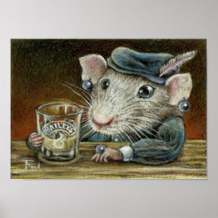 Affiches Patricia the rat print