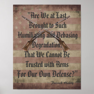 Affiches Patrick Henry Right to Bear Armoiries