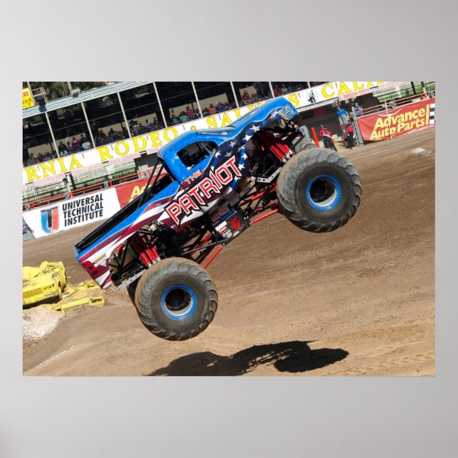 Affiches Patriote Monster Truck Imprimer (Devant)