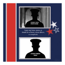 Patriotique Stars Thème Photo Collage