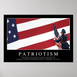 Affiches Patriotisme : Citation inspirante