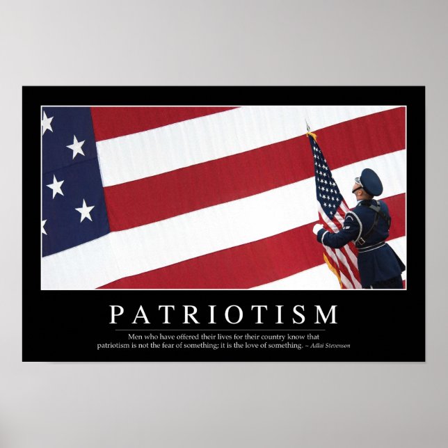 Affiches Patriotisme : Citation inspirante (Devant)