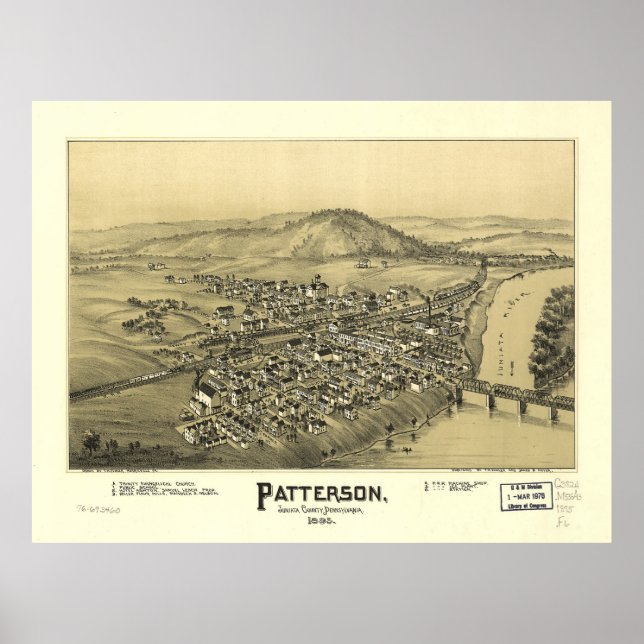 Affiches Patterson (Mifflin), Pennsylvanie (1895) (Devant)