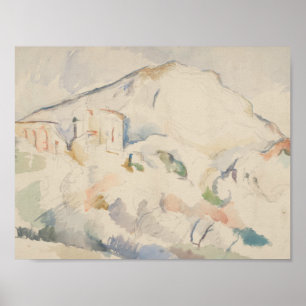Affiches Paul Cezanne-Château Noir et Mont Sainte-Victoire