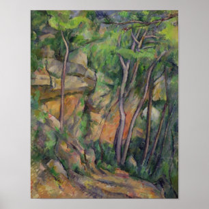 Affiches Paul Cezanne   en parc de château Noir, c.1896