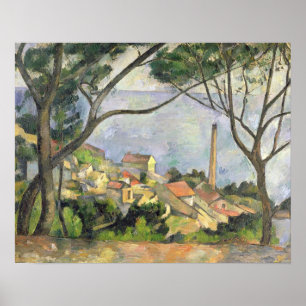 Affiches Paul Cezanne La Mer à l'Estaque, 1878